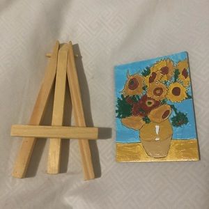 mini painting with mini easel